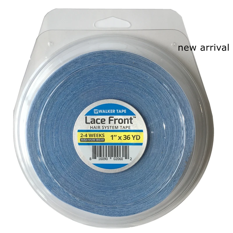 1 roll 2.54 cm width 36 yards Big roll Blue lace front wig tape toupee adhesive tape hair system tape