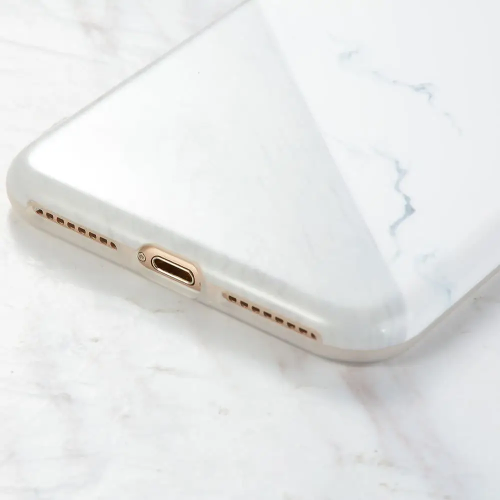 L FADNUT уникальный мраморный комбинированный чехол для iPhone X Xr Xs Max красивый тонкий