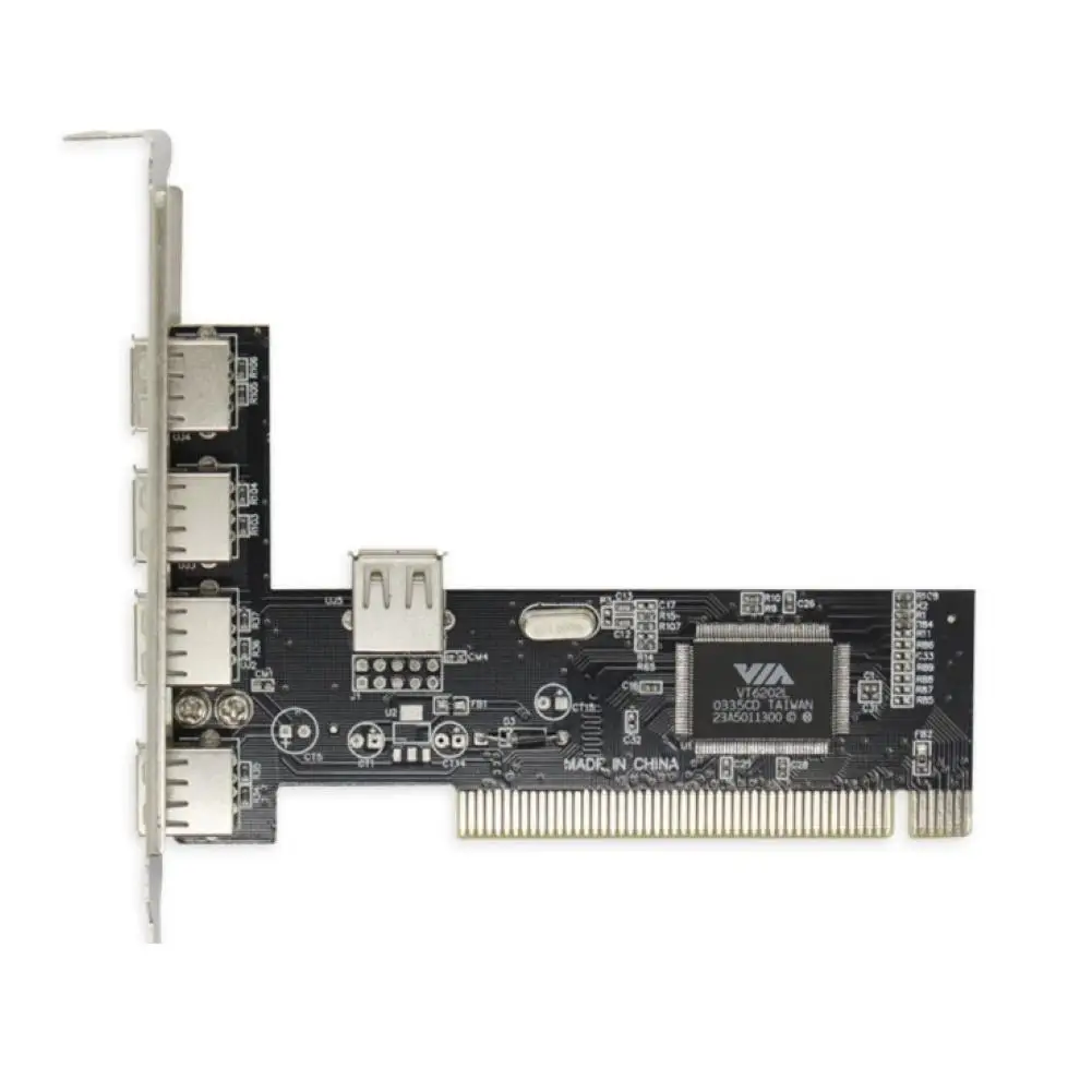 Карта pci внутренняя 480 Мбит/с PCI до 4+ 1 USB 2,0 адаптер плата расширения для настольного компьютера видеокарта