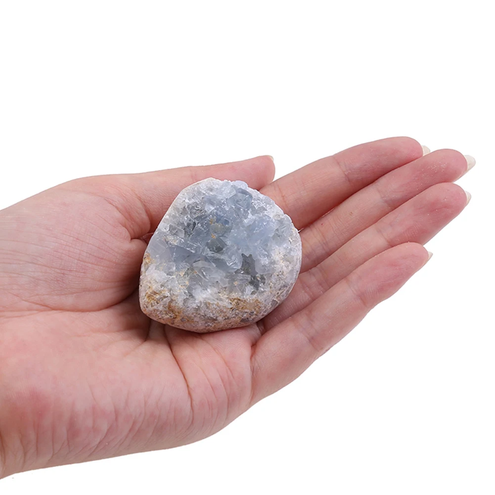 4.5cm Irregular Blue Natural Crystal Druzy Cluster Specimen Mineral Stone Rock Ornament Home Decoration