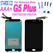 AAA+ 100% Tested LCD For Motorola Moto G5 Plus XT1684 XT1685 XT1687 XT1686 XT1683 LCD Display Touch Screen Digitizer Assembly