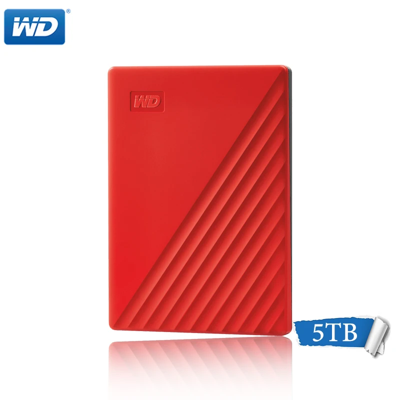 WD Western Digital 1 ТБ 2 ТБ 4 ТБ 5 ТБ My Passport Hdd 2,5 USB3.0 SATA Портативный хранения устройств памяти внешний жесткий диск - Цвет: Red 5TB