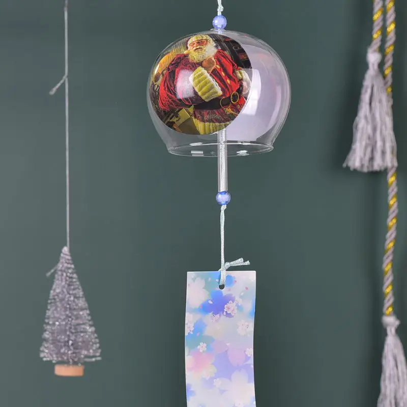 Рождественские украшения в японском стиле, стеклянные подвесные колокольчики, подарок на Рождество, день рождения, домашний декор