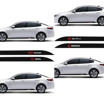 

2pcs Car Badge Side Sticker Side Skirt Car Decal For Opel Honda Buick Haval Volvo Skoda Mazda Nissan Citroen Ford Toyota