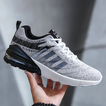 

New Mesh Men Sneakers Casual Shoes Lac-up Male Shoe Lightweight Air Cushion Comfortable Breathable Zapatillas Zapatos De Hombre