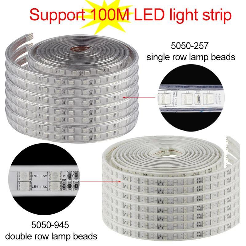 Светодиодная лента светильник RGB 5050 SMD с приложением и дистанционным управлением