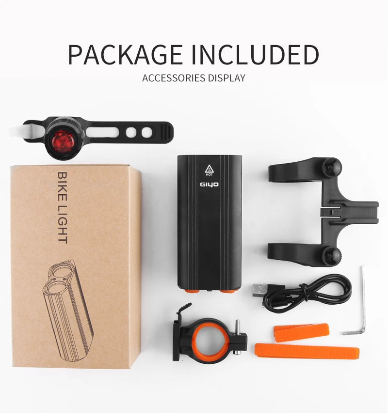 Top GIYO T6 LED USB Rechargeable  Bicycle Light With 360 Degree Rotatation Mount  2400Lm Bicycle Front Light Waterproof Headlight 15