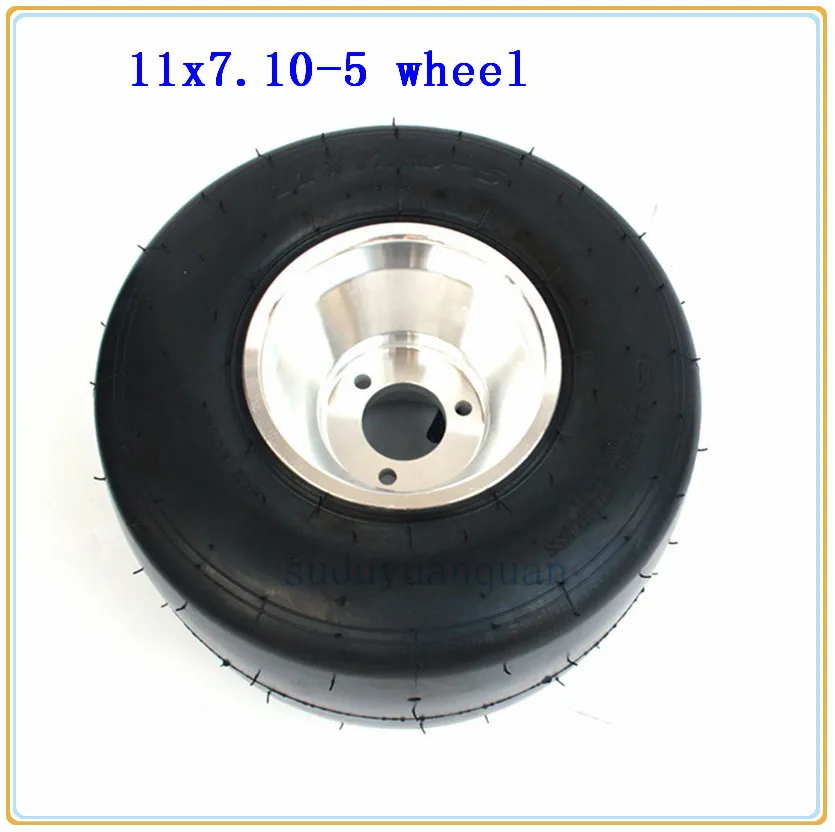 11x7.10-5 rear 10x4. 50-5 переднее или 11x7. 10-5 заднее колесо для четырех колесных картинг детская коляска ATV UTV Quad вакуумная шина с ободом - Цвет: 11x7.10-5 rear
