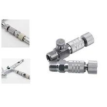 Аэрографа бренда быстрый релиз Аэрограф отключения муфта с вилкой 1/8 дюймов мужского и женского пола соединения шлангов двойной Аэрографа бренда быстрый релиз Аэрограф отключения муфта с вилкой 1/8 дюймов мужского и женского пола соединения шлангов двойной