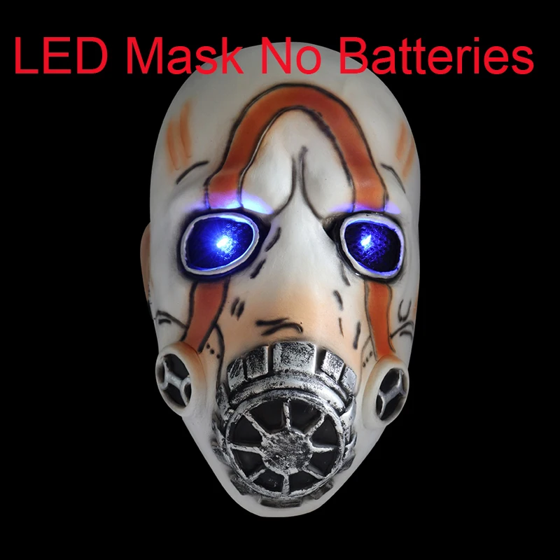 LED Mask Светодиодный Игра Borderlands 3 Psycho»(«милый чудак» Косплэй Маска латекс Хэллоуин Светодиодный свет Детский костюм для вечеринок Реквизит - Цвет: LED Mask