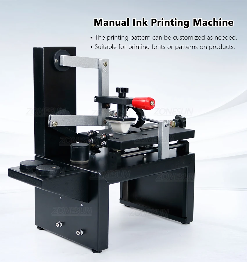 ZONEPACK  Desktop Manual Pad Printer,handle pad printing machine,ink printer,move ink printing machine