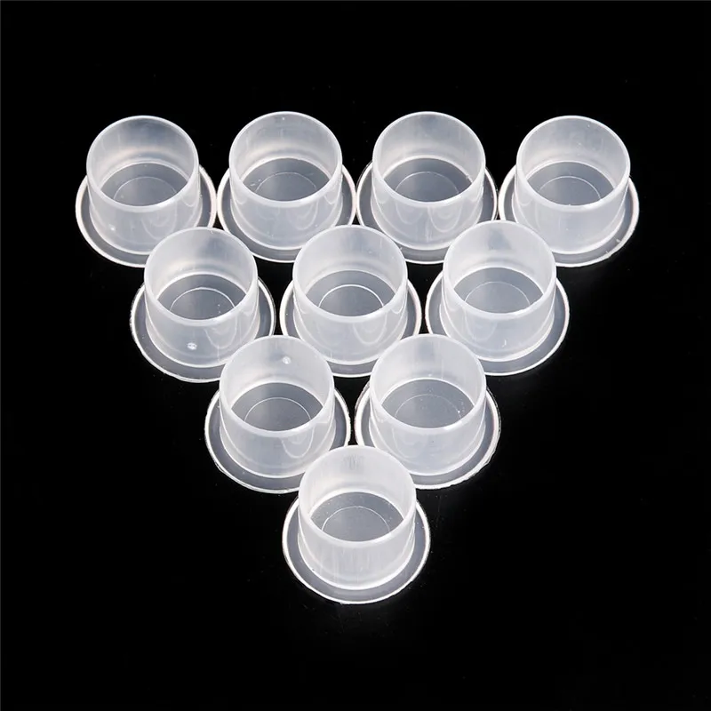 100 Piezas Copa de Tinta Tatuaje Microblading Pigment Cup Stoppers Silicone Ink Holder Tattoo Supply M 
