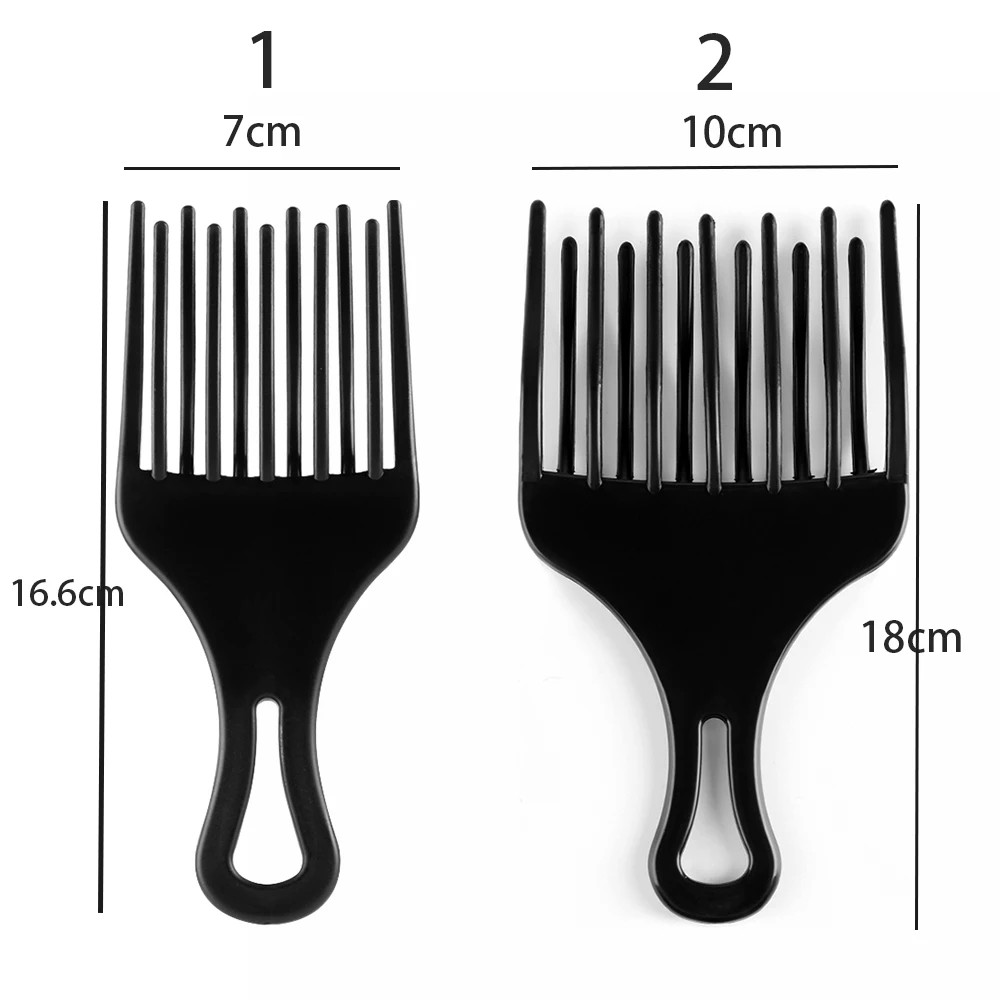 1 шт. афро вставки для волос выбрать большая расческа зуб расческа-гребень для волос пластиковая кудрявая щетка для волос высокая и низкая передача для причесывания и укладки волос инструменты