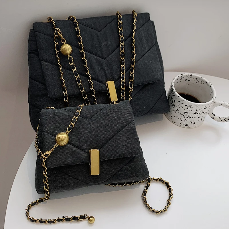

VeryMe Chain Shoulder Women's Bag Solid Color Small Square Bags Ladies Simple Fashion Crossbody Bags Girls Messenger Handbags