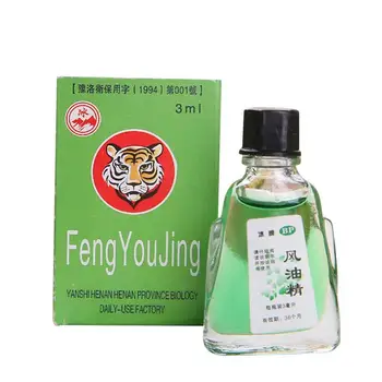

3ml/bottle refreshing Oil Rheumatism Pain Abdominal Pain Fengyoujing essential balm For Headache Dizziness Medicated Oil