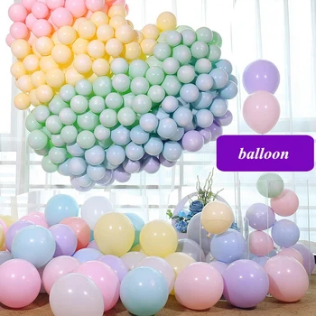

100Pcs 12 Inch Pastel Balloon Macaron Colored Pastel Party Wedding Decor Balloon Assorted