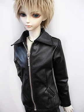 M0153 детская игрушка ручной работы 1/6 1/3 1/4 Одежда для кукол дяди BJD/SD кукольный реквизит аксессуары открытый карман кожаная куртка 1 шт