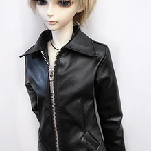 M0153 детская игрушка ручной работы 1/6 1/3 1/4 Одежда для кукол дяди BJD/SD кукольный реквизит аксессуары открытый карман кожаная куртка 1 шт