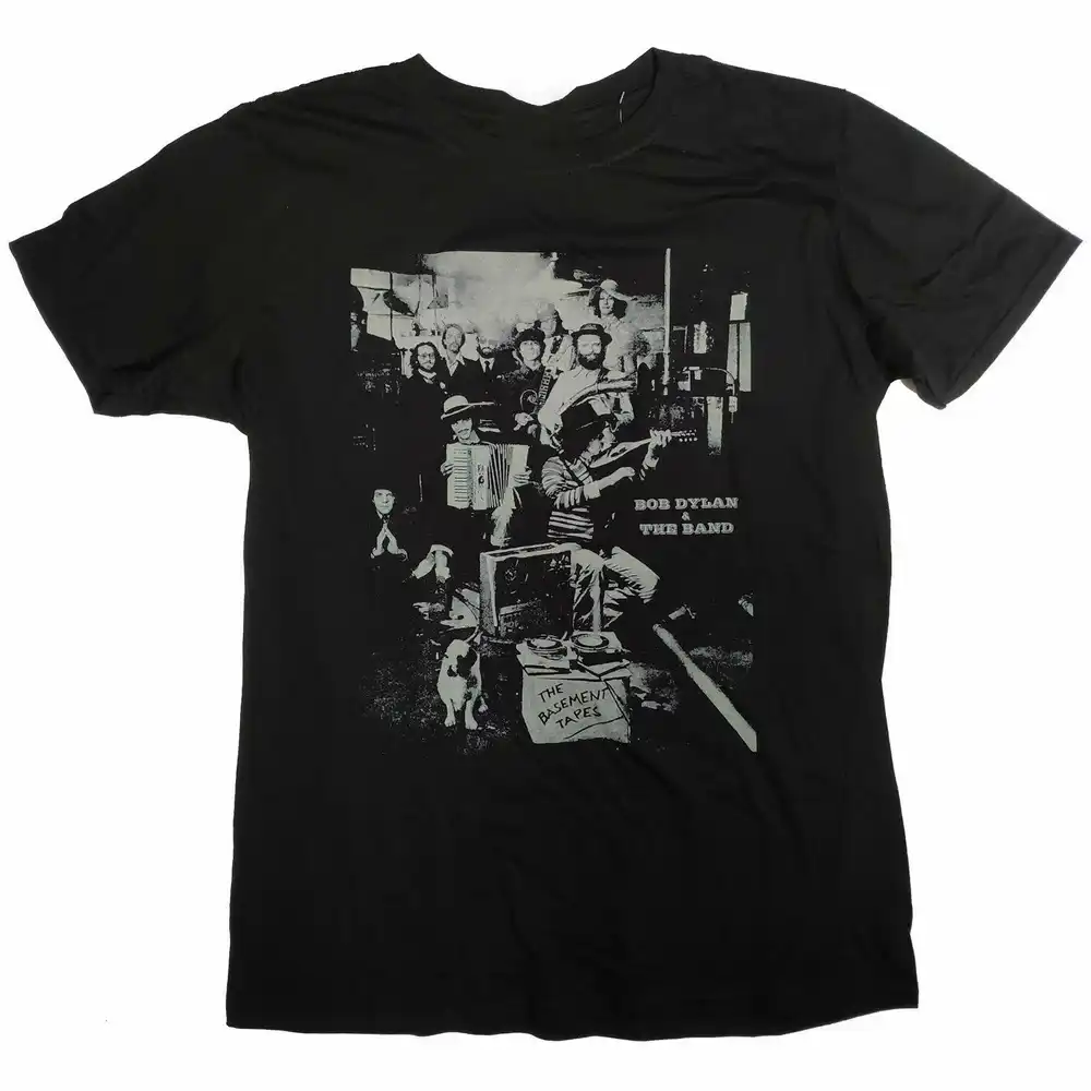 Bob Dylan Футболка The Band подвальные ленты 100% официальная хлопковая больше размеров и