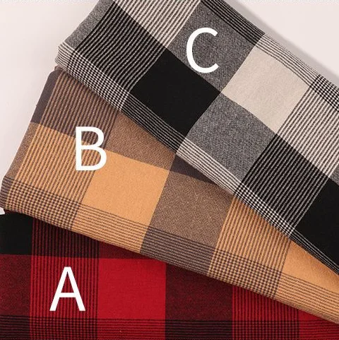 Клетчатая пряжа с эффектом потертости окрашенная пледы ткань полиэстер хлопковая ткань Зимняя Блузка красная ткань 145 см в ширину по метру