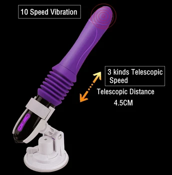 Up And Down Movement Sex Machine Female Dildo Vibrator Adult Sex Toys For Woman Hand-Free Automatic Penis With Suction Cup 6