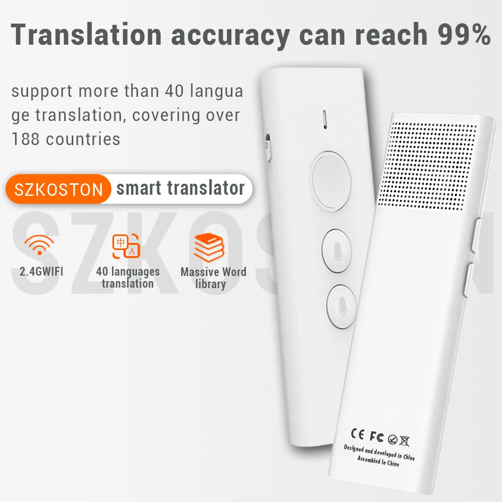 

40 Languages Instant Voice Translator English Multi Language Portable Smart Voice Translator for Travel Tourism Learning