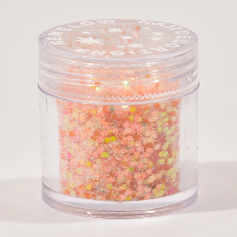 Nail Art Mixed-Size Flake Powder Hexagon Iridescent Chunky Hexagon Sequins Broken Flake For Manicure Glitter Nail Flake