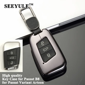 

1pc SEEYULE Styling Car Key Case Organizer Storage Key Shell Cover Accessories for Volkswagen VW Passat B8 Arteon Passat Variant