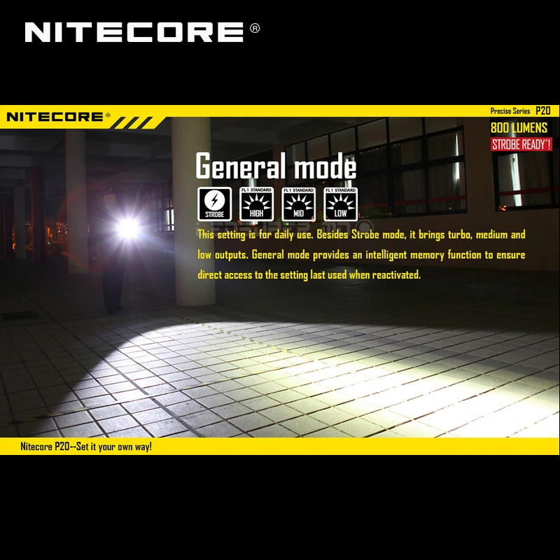  Precise Series Nitecore P20 CREE XM-L2 T6 LED 800 Lumens Torch 18650 Tactical Flashlight Hunting wi - 32653337734
