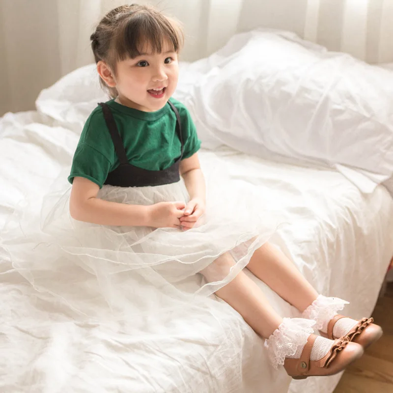Новые летние От 0 до 3 лет кружевные носки для маленьких девочек носки с дышащей сеткой Детские хлопковые носки принцессы Милые белые, розовые, желтые