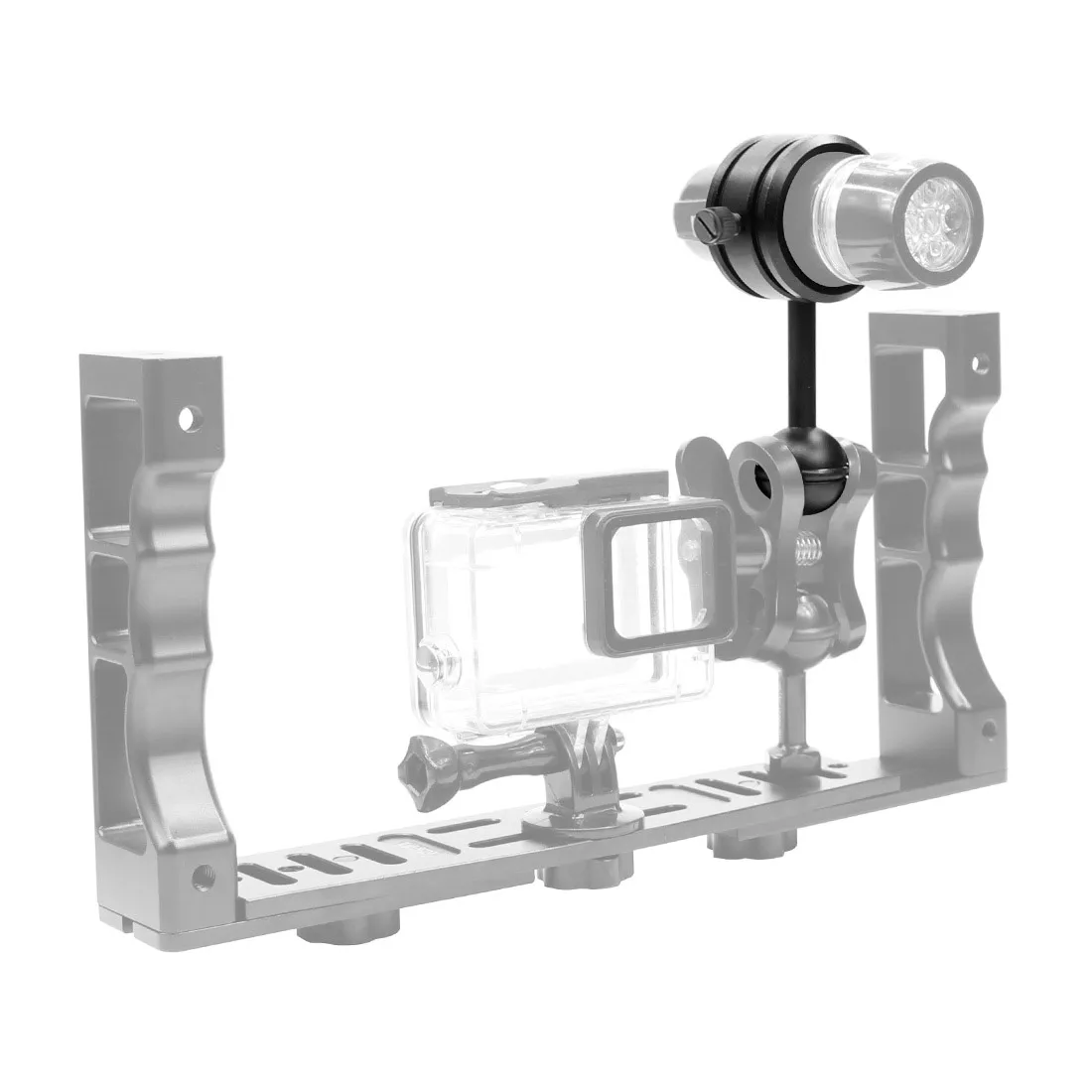 Diving Flashlight Mount Holder Bracket Strobe Arm Adapter Ball Mount For Underwater Photography For Gopro EKEN Action Camera camera accessories camera bracket
