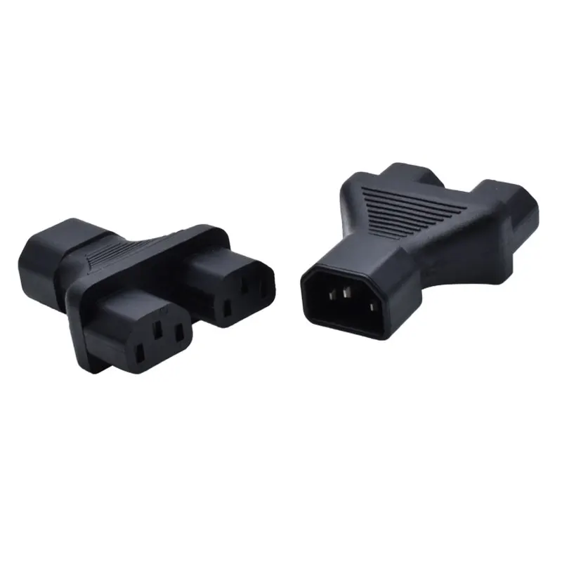 IEC 320 C14 штекер 2xC13 Женский Y spliter адаптер C14 на два C13, IEC 320 C14 на два C13