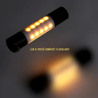 1/2/3/4/5 Pcs torcia a sospensione ricaricabile USB portatile in lega di alluminio impermeabile Zoomable LED torcia lampada da notte lampada da tenda
