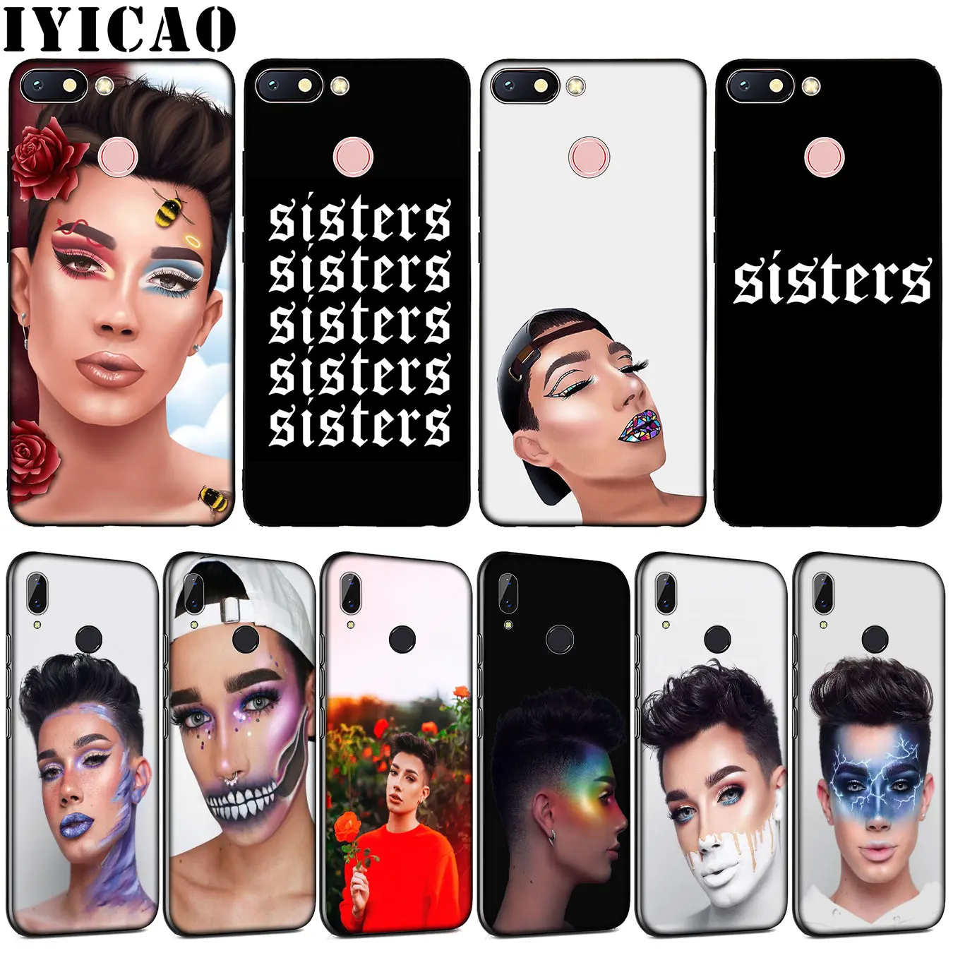 Силиконовый чехол James Charles X для Xiaomi Redmi Note 8 8A 8T 7 7A 6 6A 5 5A GO S2 K30 K20 Pro | Мобильные