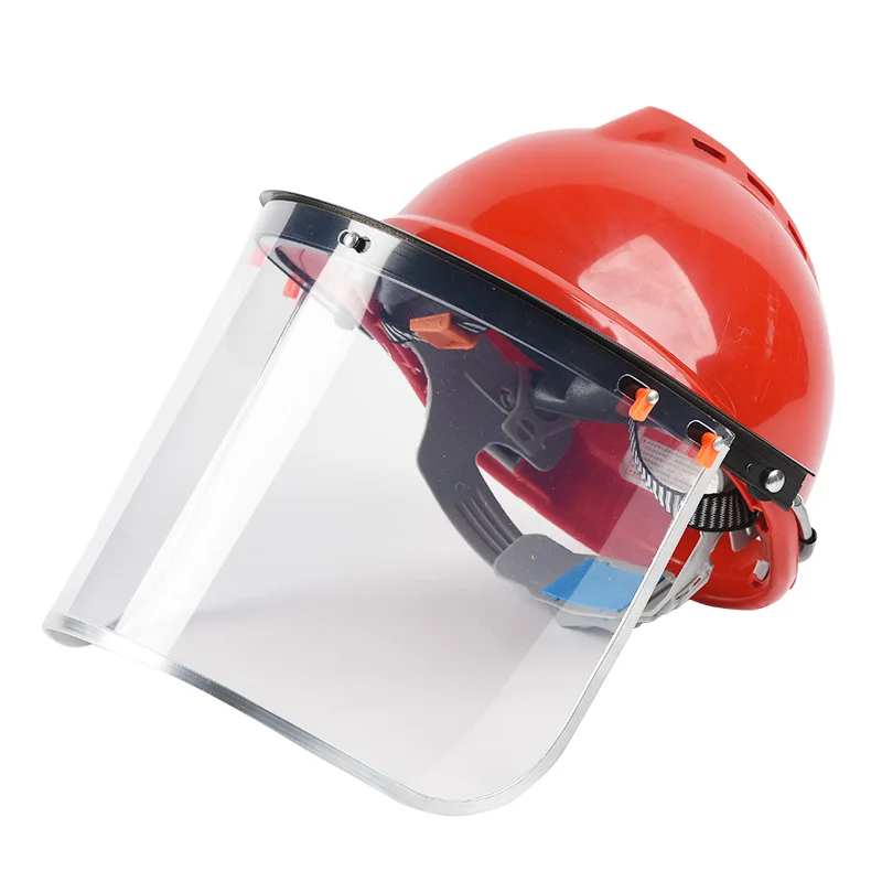 

Protective Face Cover Safety Cap Face Screen Anti-impact Splash Transparent Welding Cap Grinding Heat Insulation And Anti-baking
