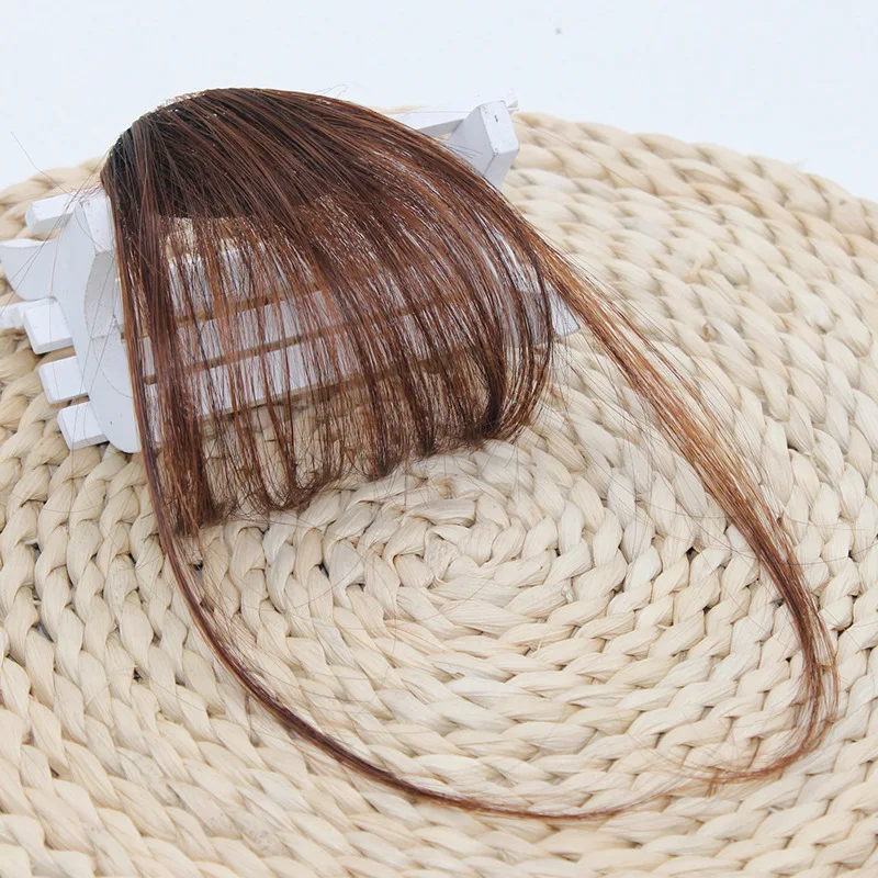 Light Brown 1 шт. высококачественные заколки для волос с бахромой, накладные синтетические волосы на заколках спереди, аккуратные, хорошие аксессуары для укладки волос - Цвет: Light Brown