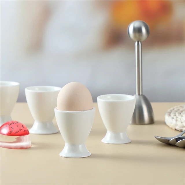 Soft Boiled Egg Holder, Ceramic Egg Cup Set