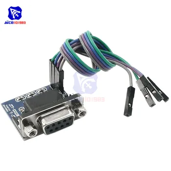 

diymore MAX3232 RS232 to TTL Serial Port Converter Module DB9 Connector Module with Jumper Wire