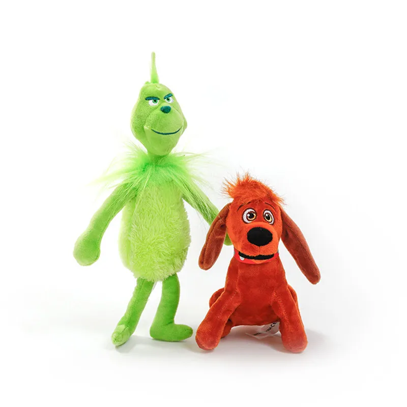 

Grinch Plush Toys How the Grinch Stole Christmas Grinch Max Dog Plush Doll Toy Soft Stuffed Toys for Children Kids Gifts