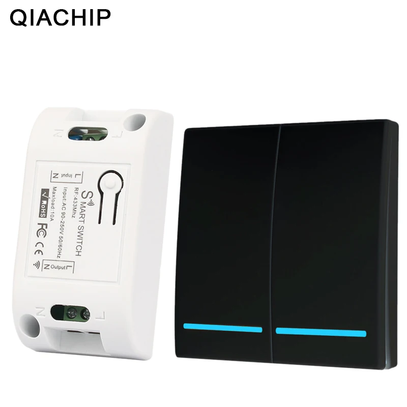 QIACHIP 433 МГц Универсальный Wifi умный Модуль Автоматизации беспроводной пульт дистанционного управления настенный выключатель Domotica светильник умный дом DIY