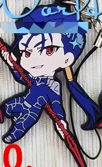 Fate/большой заказ FGO аниме Enkidu Gilgamesh Mordred Jeanne d'Arc Scathach Okita Souji Nero Ishtar Oda Nobunaga резиновый брелок - Цвет: 10 Cu Chulainn