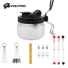 1 шт. 22CC Двойное действие Аэрограф бутылки стеклянная воздушная щетка бутылка для пульверизатора аксессуары для аэрографии