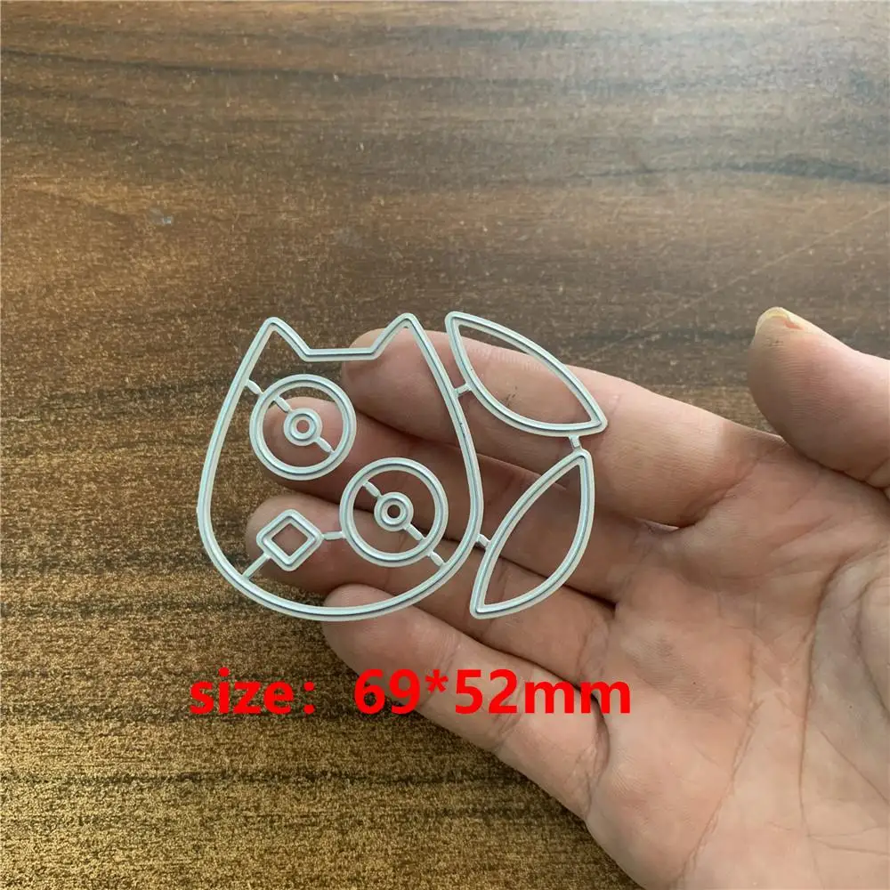1PC 귀여운 올빼미 금속 절단 다이 스텐실 스크랩북 사진 앨범 카드 종이 엠보싱 공예 DIY