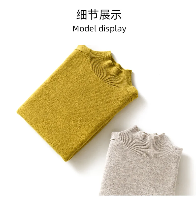 white sweater 2021 Autumn Winter Women Sweater Turtleneck Cashmere Sweater Women Knitted Pullover Fashion Keep Warm  Loose Tops green sweater