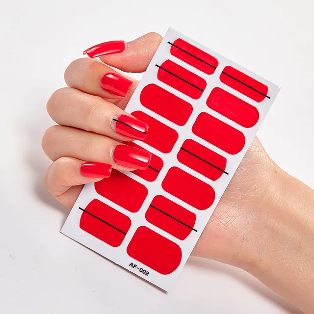 Full Cover Nail Stickers Nail Polish Nail Decoration Nails Sticker Designer Self Adhesive Nail Sticker Creative Nailart Sticker AF002