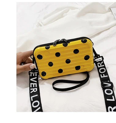Роскошные женские сумки из ПВХ, новинка года, чемоданная форма, модные миниатюрный чемодан, сумка, женский клатч известного бренда, маленькая коробка - Цвет: Цвет: желтый