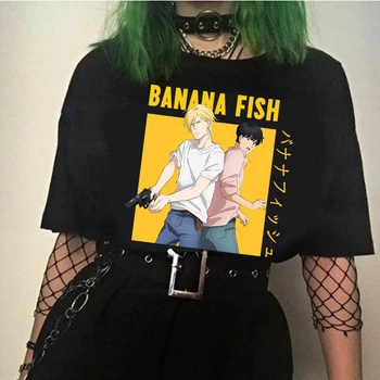 

Funny Japan Anime Banana Fish T Shirt Men Manga Unisex Streetwear T-shirt Casual Short Sleeve Tshirt Homme