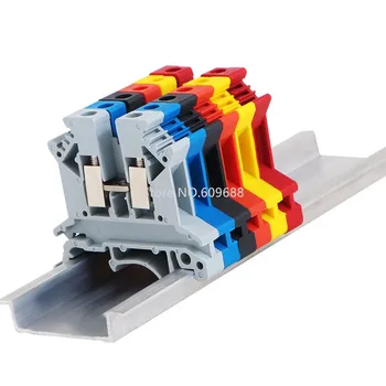 

Terminal blocks Pure Brass Rail Type UK2.5B UK-2.5B UK voltage terminal row of UK-2.5N 2.5MM square + partition