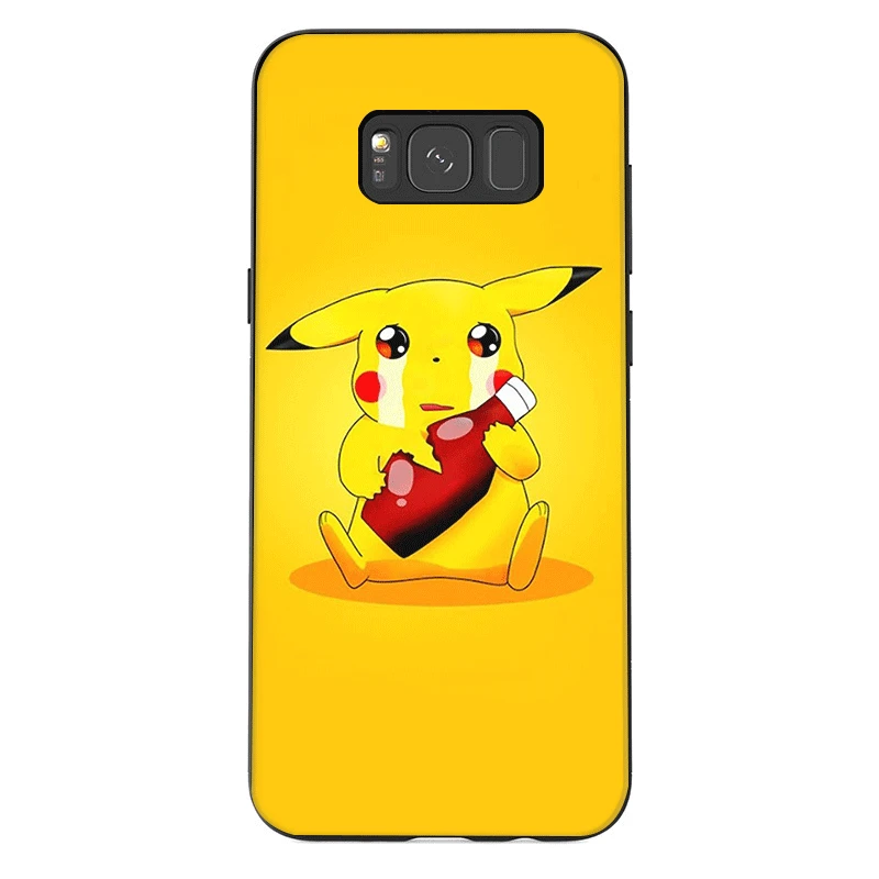 B6 Мобильный чехол для телефона из ТПУ для Samsung Galaxy S6 S7 край S8 S9 S10 S10E Plus Note 8 9 M10 M20 M30 M40 чехол с изображением покемона Пикачу, детская - Цвет: B6