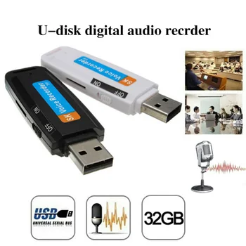 

Professional U-Disk Digital Audio Recorder TF Flash Card USB 2.0 Voice Recorder Pen Mini Dictaphone Up To 32GB Micro SD TF Cards